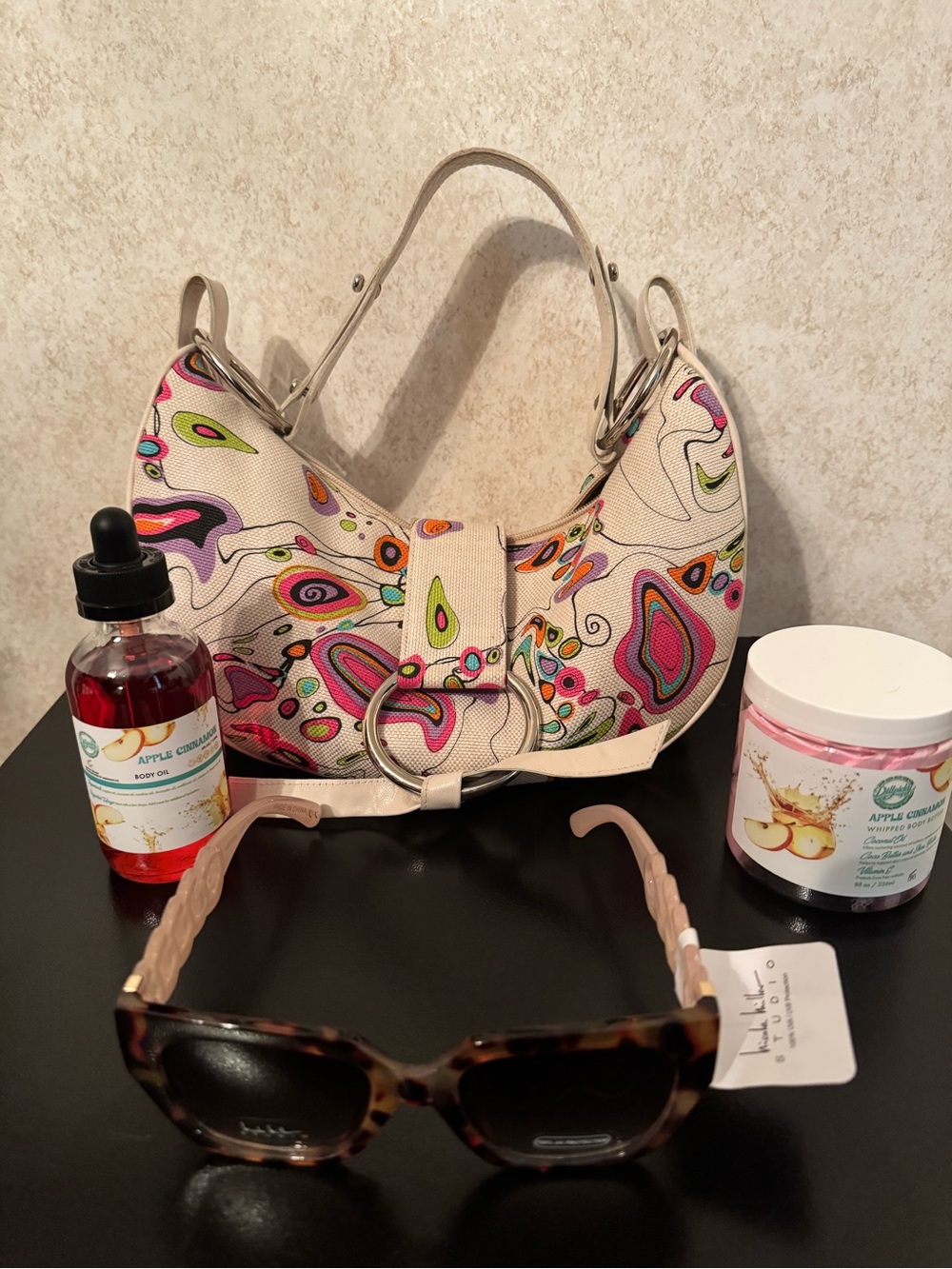 Stuart Weitzman hobo Y2K Abstract Shoulder Bag made in Spain